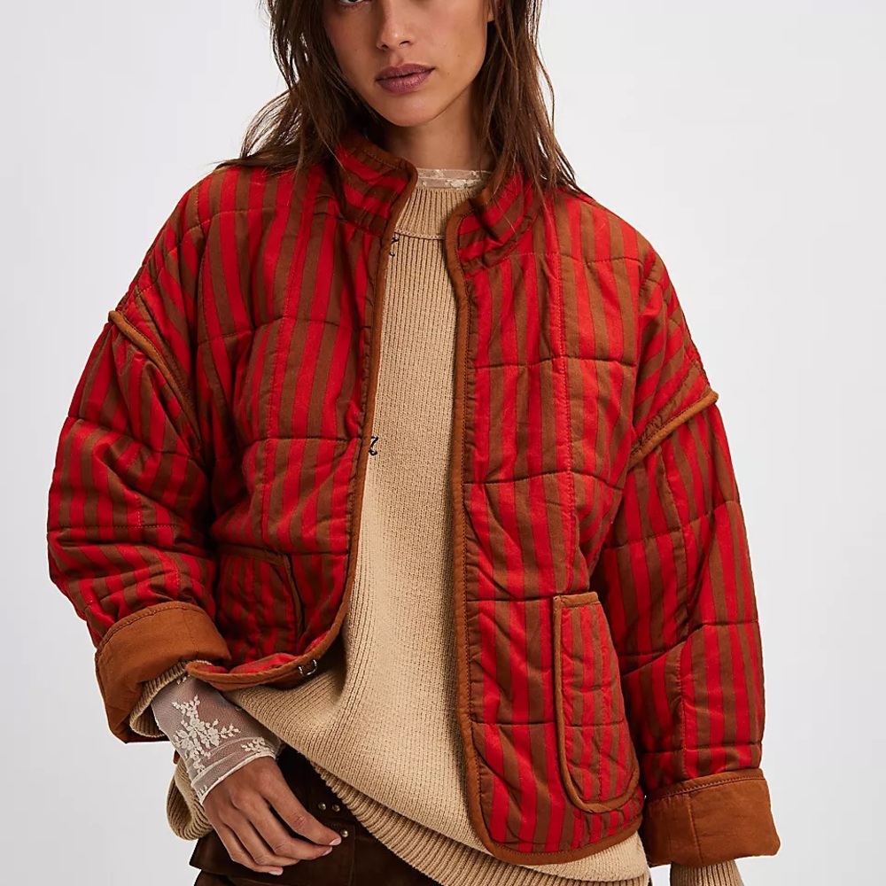 Free People Chloe in Brick Red Combo XL